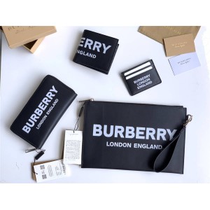 burberry基本款包巴宝莉男士真皮印花LOGO钱包手拿包合集图片