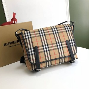 Burberry巴宝莉官方博柏利新款大号Vintage系列信使包邮差包