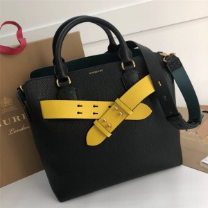 Burberry官网巴宝莉包包图片博柏利The Belt中号拼色皮革贝尔特包