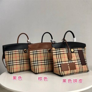 Burberry/巴宝莉官网正品Society Vintage格纹赛尔迪手袋80230191/80231241