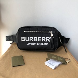 Burberry官网巴宝莉包包图片徽标印花 ECONYL® 腰包80210891/80146031