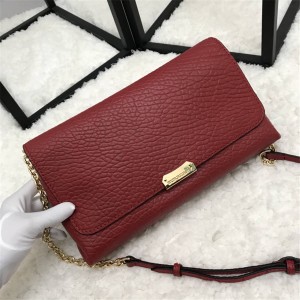 Burberry/巴宝莉代购中文官网女包新款牛皮链条手拿斜跨单肩包39041121-博柏利