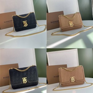 Burberry巴宝莉TB专属标识绗缝羔羊皮锁扣包80149221/80149211/80149321/80149311