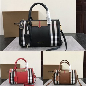 Burberry官网巴宝莉正品格纹保龄球包波士顿枕头包39039121/39039141