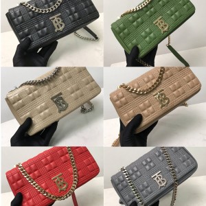 Burberry/巴宝莉官网Lola小号绗缝粒纹皮革萝纳包80225991/80208481/80208491