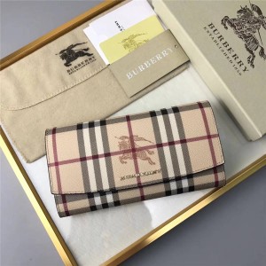 Burberry/巴宝莉中文官网女士长款钱包新款战马LOGO House钱夹40457441-博柏利