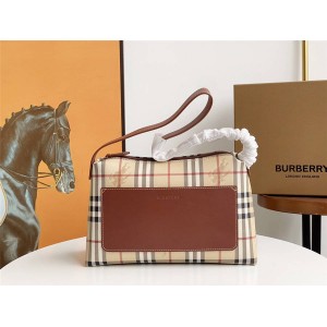 burberry英国官网巴宝莉正品代购中古战马格纹宽肩带腋下包单肩包7751