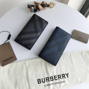 Burberry巴宝莉官方网站正品London 格纹两折长款西装钱包