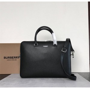 Burberry巴宝莉官网博柏利包包图片及价格粒纹皮革公文包80142651