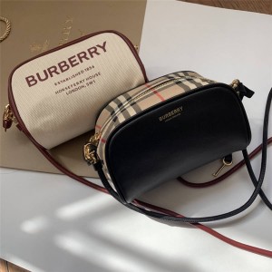 Burberry/巴宝莉官网天猫博柏利女包Cube 斜背半立方包80367381/80367301