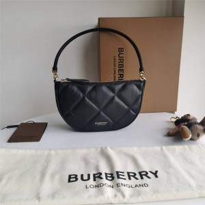 Burberry巴宝莉正品官网代购Olympia 绗缝羔羊皮埃伦匹亚收纳袋80367441