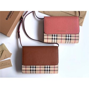 Burberry巴宝莉官网正品博柏利Haymarket格纹小方包斜挎包40609731