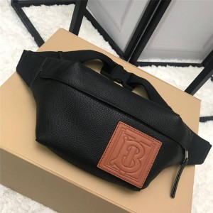 Burberry/巴宝莉中文官网男包新款中号专属标识图案皮革腰包80104631