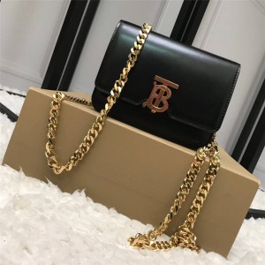 Burberry/巴宝莉女包新款TB 专属标识皮革锁扣包腰包80122001