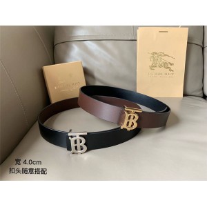 Burberry/巴宝莉官网皮带博柏利两面双用专属标识图案皮革腰带80098121