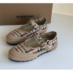 Burberry官网巴宝莉官方旗舰店鞋子Elstead Vintage Check玛丽珍鞋80243051