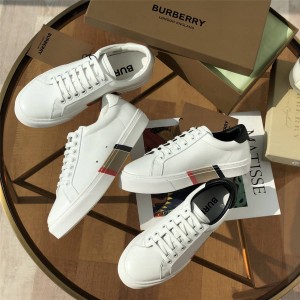 Burberry巴宝莉官网博柏利生物基鞋底皮革运动鞋80311701/80312211